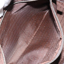 BURBERRY Nova Check Hand Bag PVC Beige Auth ki6212-21