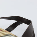 BURBERRY Nova Check Hand Bag PVC Beige Auth ki6212-8