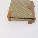 CELINE Macadam Canvas Clutch Bag 3 Set Beige Brown Auth ki6215-11