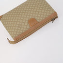 CELINE Macadam Canvas Clutch Bag 3 Set Beige Brown Auth ki6215-12