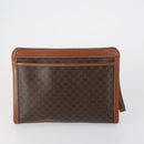 CELINE Macadam Canvas Clutch Bag 3 Set Beige Brown Auth ki6215-3