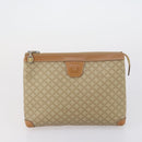 CELINE Macadam Canvas Clutch Bag 3 Set Beige Brown Auth ki6215-9