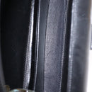 CELINE Hand Bag Leather Black Gold Auth ki6217-22