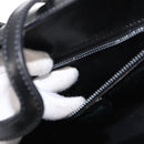 CELINE Hand Bag Leather Black Gold Auth ki6217-26