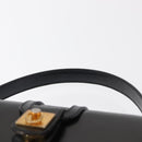 CELINE Hand Bag Leather Black Gold Auth ki6217-14
