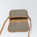 Christian Dior Shoulder Bag Coated Canvas Gray Gold Auth ki6220-11