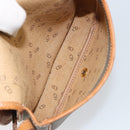 Christian Dior Shoulder Bag Coated Canvas Gray Gold Auth ki6220-12