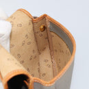 Christian Dior Shoulder Bag Coated Canvas Gray Gold Auth ki6220-18