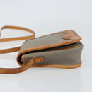 Christian Dior Shoulder Bag Coated Canvas Gray Gold Auth ki6220-4