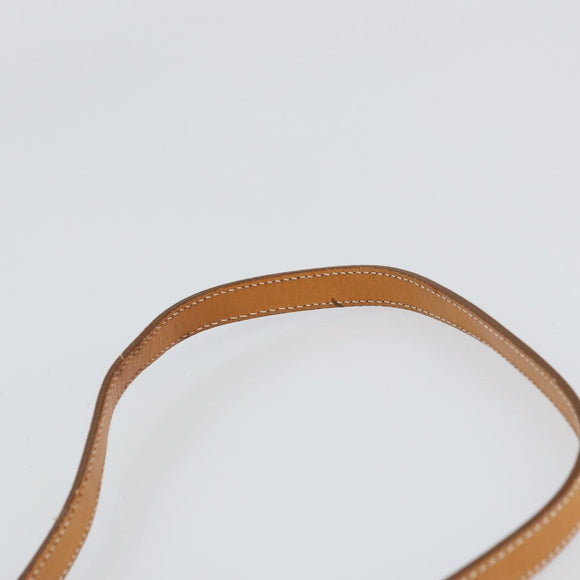 Christian Dior Shoulder Bag Coated Canvas Gray Gold Auth ki6220