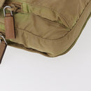 PRADA Shoulder Bag Nylon Beige Silver Auth ki6222-15
