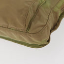 PRADA Shoulder Bag Nylon Beige Silver Auth ki6222-16