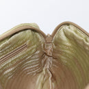 PRADA Shoulder Bag Nylon Beige Silver Auth ki6222-23