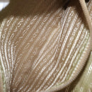 PRADA Shoulder Bag Nylon Beige Silver Auth ki6222-26