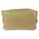 PRADA Shoulder Bag Nylon Beige Silver Auth ki6222-2