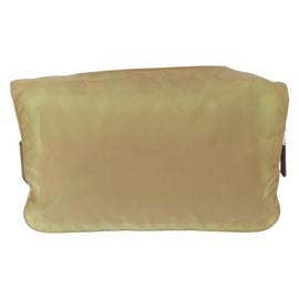 PRADA Shoulder Bag Nylon Beige Silver Auth ki6222 - 0