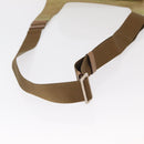 PRADA Shoulder Bag Nylon Beige Silver Auth ki6222-7