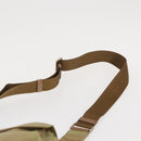 PRADA Shoulder Bag Nylon Beige Silver Auth ki6222-14