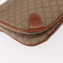 CELINE Macadam Canvas Shoulder Bag PVC Beige Gold Auth ki6223-12