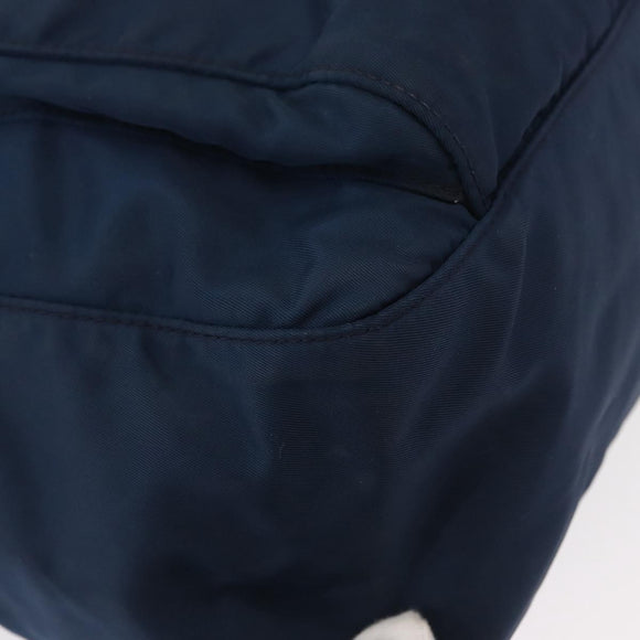 PRADA Shoulder Bag Nylon Navy Silver Auth ki6224