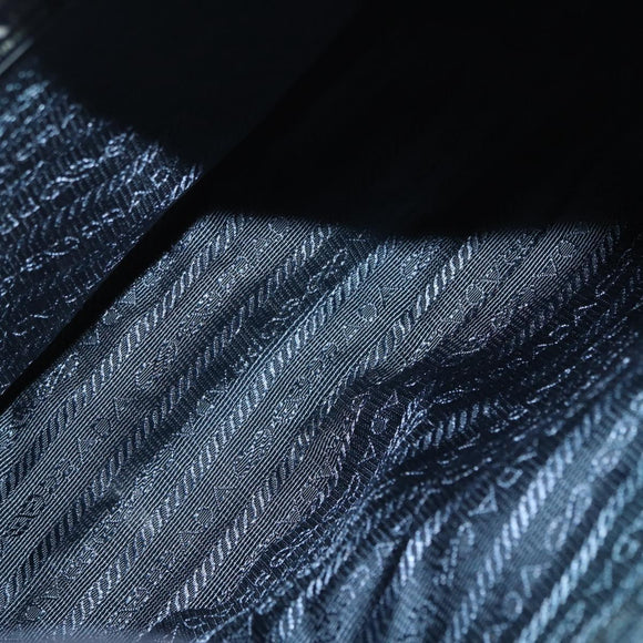 PRADA Shoulder Bag Nylon Navy Silver Auth ki6224