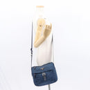 PRADA Shoulder Bag Nylon Navy Silver Auth ki6224-27