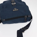 PRADA Shoulder Bag Nylon Navy Silver Auth ki6224-6