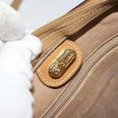 GUCCI Micro GG Supreme Shoulder Bag PVC Beige Gold Auth ki6225-16