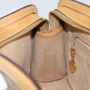 GUCCI Micro GG Supreme Shoulder Bag PVC Beige Gold Auth ki6225-19