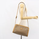 GUCCI Micro GG Supreme Shoulder Bag PVC Beige Gold Auth ki6225-23