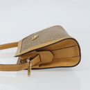 GUCCI Micro GG Supreme Shoulder Bag PVC Beige Gold Auth ki6225-5