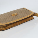 GUCCI Micro GG Supreme Shoulder Bag PVC Beige Gold Auth ki6225-6