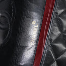 CHANEL Chain Shoulder Matelasse Bag Lamb Skin Black Gold CC Auth ki6227-20