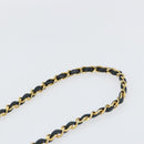 CHANEL Chain Shoulder Matelasse Bag Lamb Skin Black Gold CC Auth ki6227-14