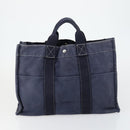 HERMES Fourre Tout Hand Bag Canvas 6 Set Gray Black Green Auth ki6229-17