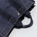 HERMES Fourre Tout Hand Bag Canvas 6 Set Gray Black Green Auth ki6229-19