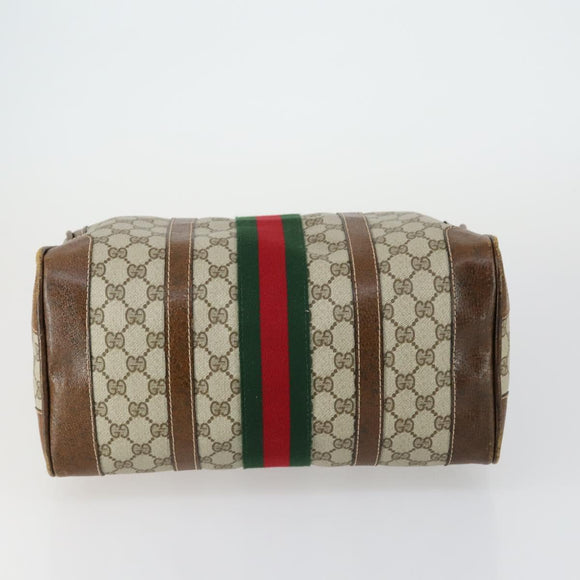 GUCCI GG Crystal GG Supreme Canvas Guccissima Bag 5 Set Beige Black Auth ki6230