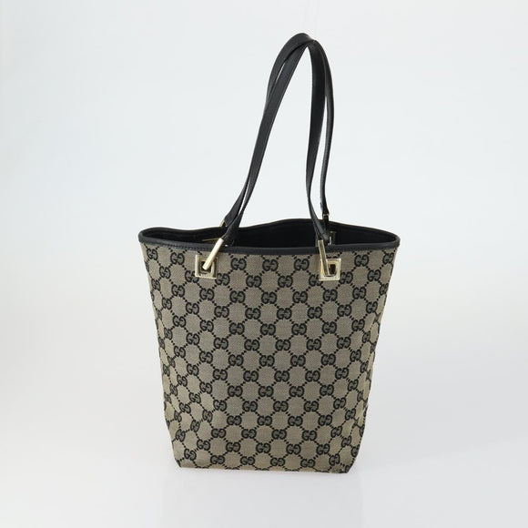 GUCCI GG Crystal GG Supreme Canvas Guccissima Bag 5 Set Beige Black Auth ki6230