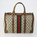 GUCCI GG Crystal GG Supreme Canvas Guccissima Bag 5 Set Beige Black Auth ki6230-7