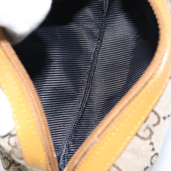 GUCCI GG Canvas Pouch Beige 039 1118 Auth ki6231