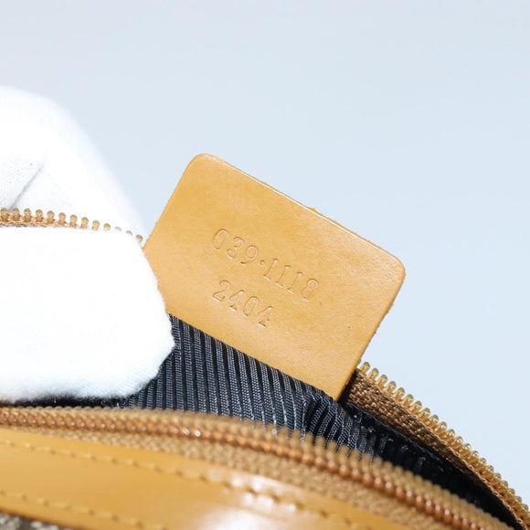 GUCCI GG Canvas Pouch Beige 039 1118 Auth ki6231