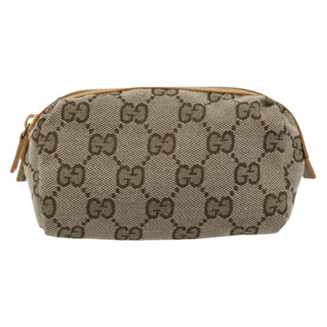 GUCCI GG Canvas Pouch Beige 039 1118 Auth ki6231 - 0