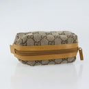 GUCCI GG Canvas Pouch Beige 039 1118 Auth ki6231-6