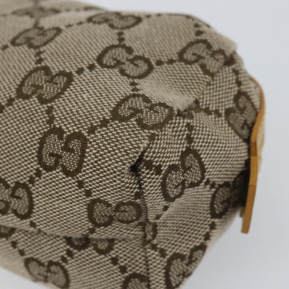 GUCCI GG Canvas Pouch Beige 039 1118 Auth ki6231