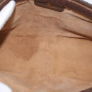 GUCCI GG Supreme Web Sherry Line Clutch Bag PVC Beige Red 89 01 002 Auth ki6233-9