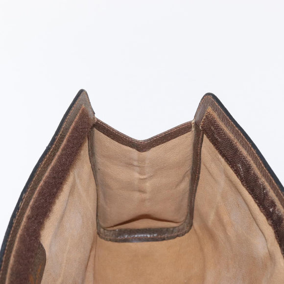 GUCCI GG Supreme Web Sherry Line Clutch Bag PVC Beige Red 89 01 002 Auth ki6233