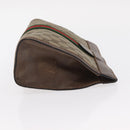 GUCCI GG Supreme Web Sherry Line Clutch Bag PVC Beige Red 89 01 002 Auth ki6233-3