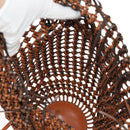 LOEWE Mesh Hand Bag Leather 2way Brown Auth ki6238V-17