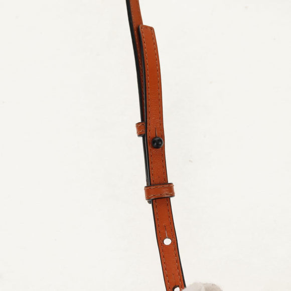 LOEWE Mesh Hand Bag Leather 2way Brown Auth ki6238V