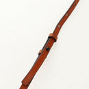 LOEWE Mesh Hand Bag Leather 2way Brown Auth ki6238V-7